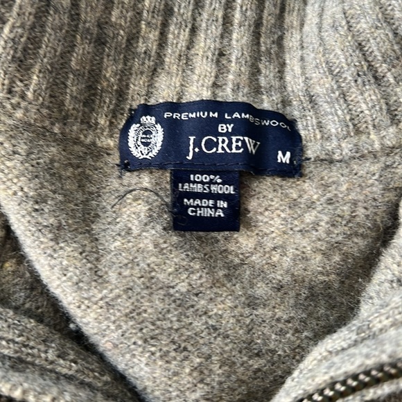 J Crew 100% Lambswool Men’s Mock Neck Sweater - Picture 2 of 5